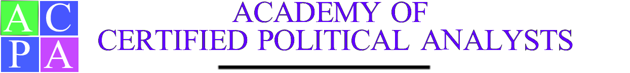 ACADEMY OF POLITICAL SCIENCE CERTIFIED
